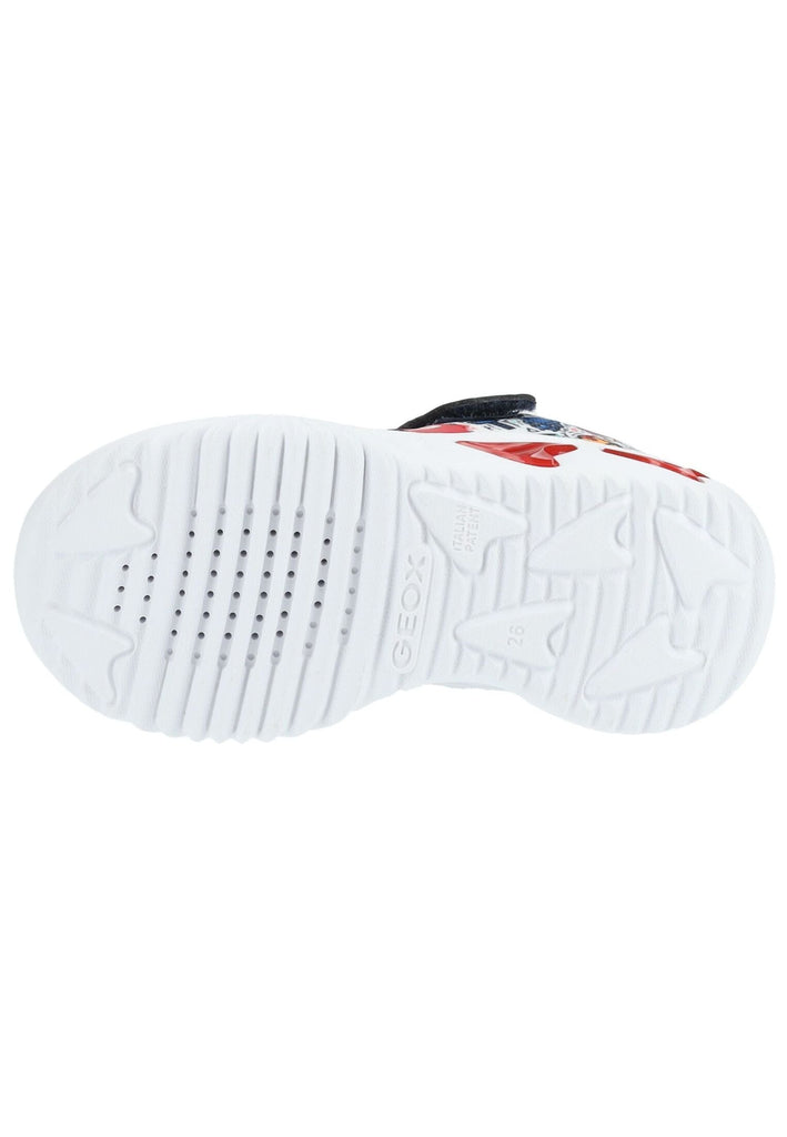 Geox Sneaker Lederimitat/Mesh Blau/Multi