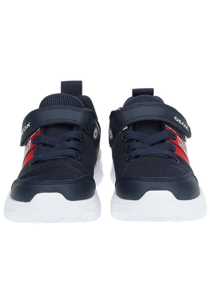 Geox Sneaker Lederimitat/Mesh Blau/Multi