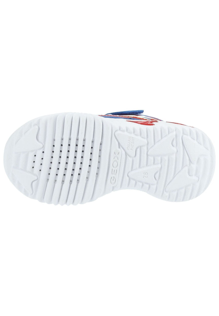 Geox Sneaker Lederimitat/Mesh Blau/Rot