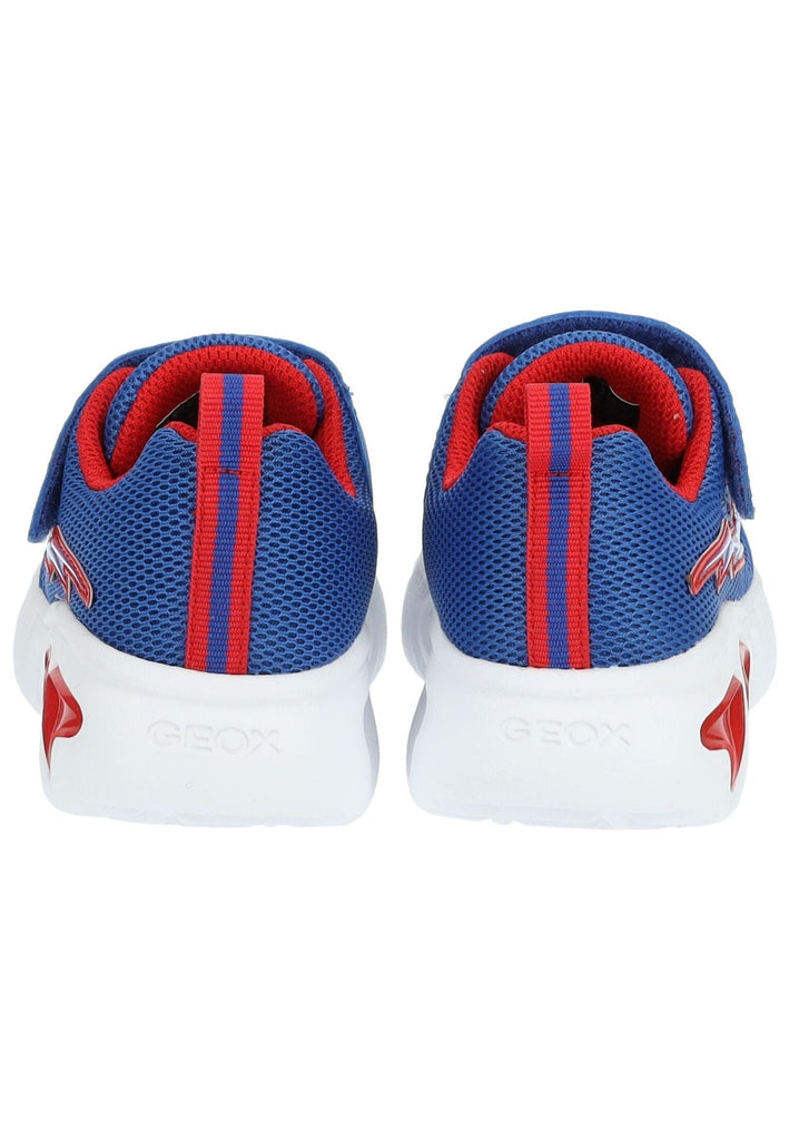 Geox Sneaker Lederimitat/Mesh Blau/Rot