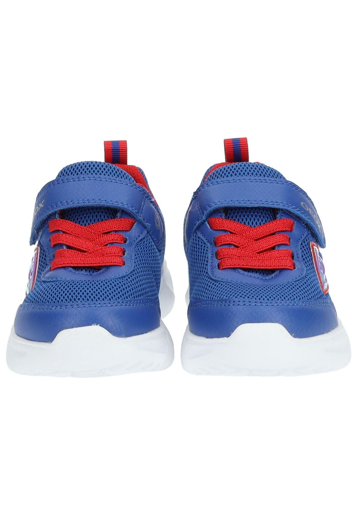 Geox Sneaker Lederimitat/Mesh Blau/Rot