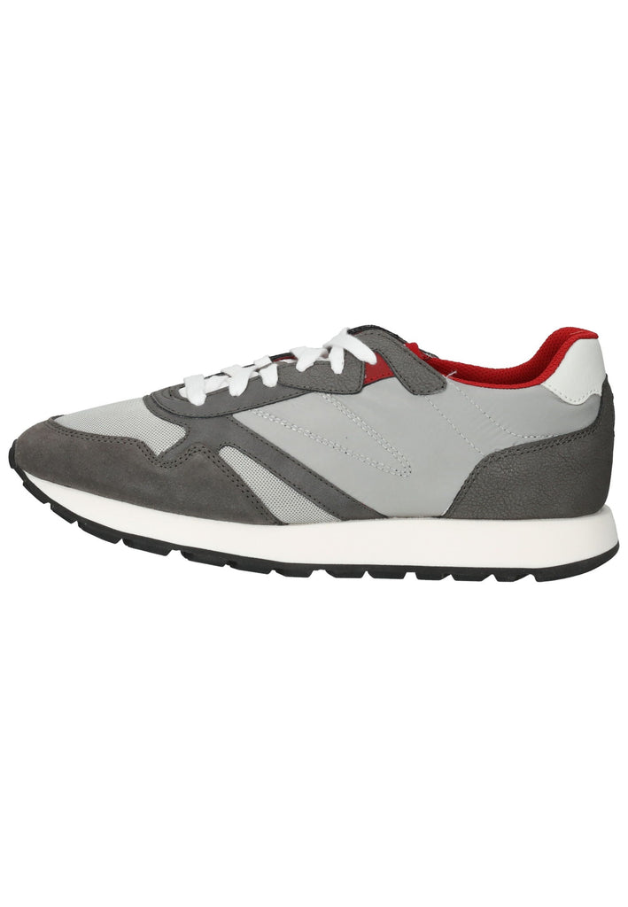 Geox Sneaker Lederimitat/Mesh Grau