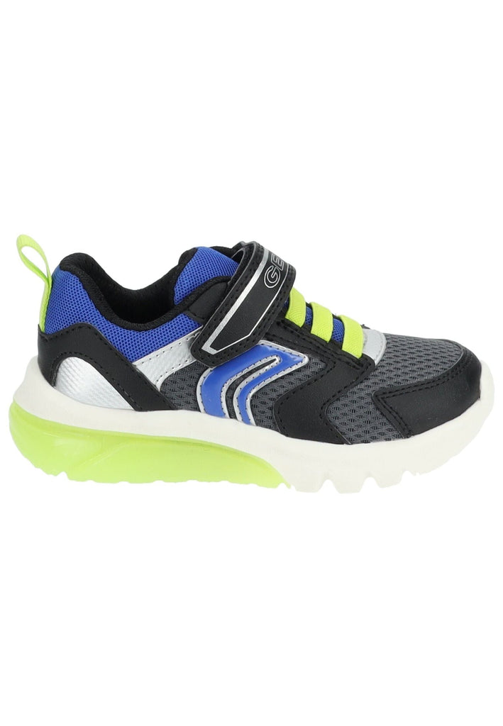Geox Sneaker Lederimitat/Mesh Grau/Blau