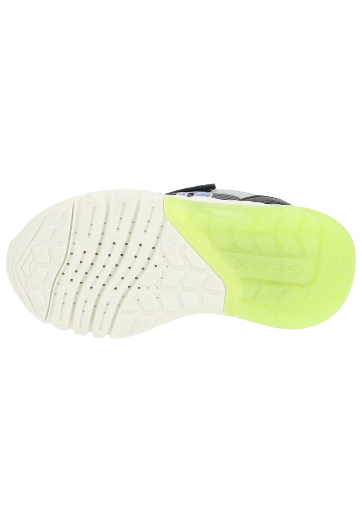 Geox Sneaker Lederimitat/Mesh Grau/Blau