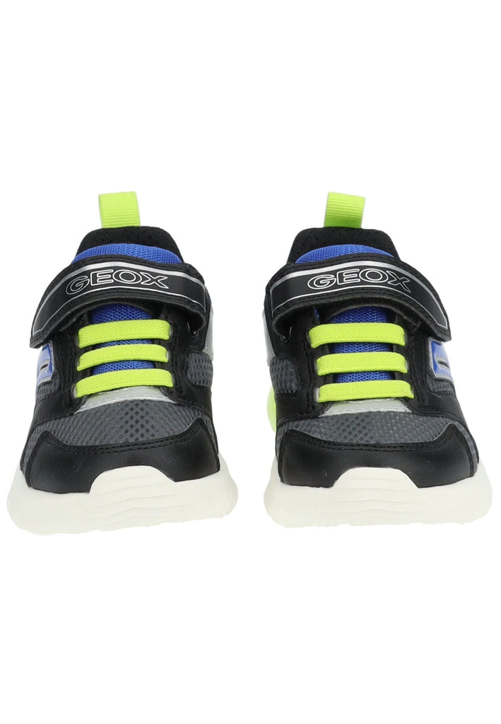 Geox Sneaker Lederimitat/Mesh Grau/Blau