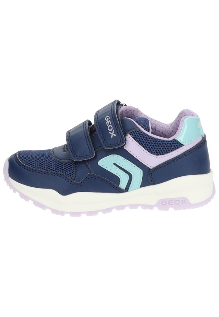 Geox Sneaker Lederimitat/Mesh Navy/Lila
