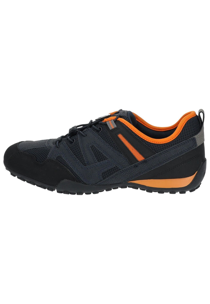 Geox Sneaker Lederimitat/Mesh Navy/Orange