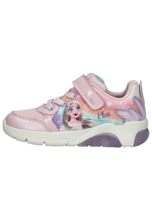 Geox Sneaker Lederimitat/Mesh Pink/Violett