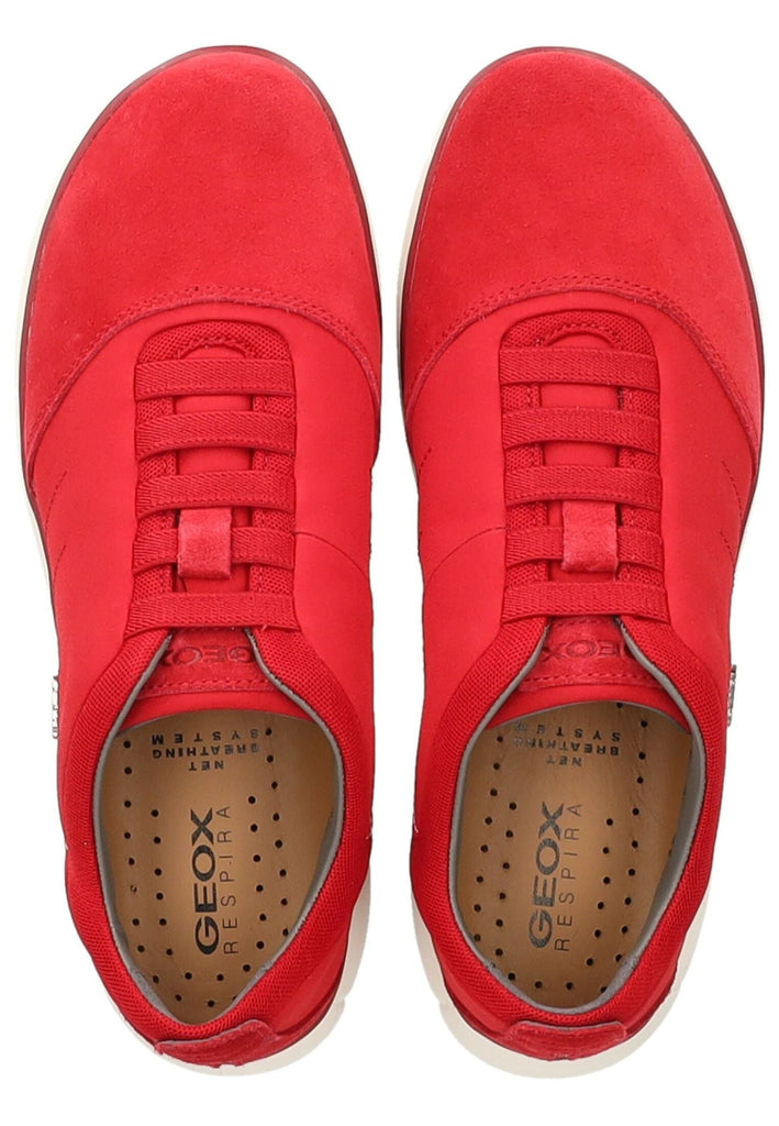 Geox Sneaker Lederimitat/Mesh Rot