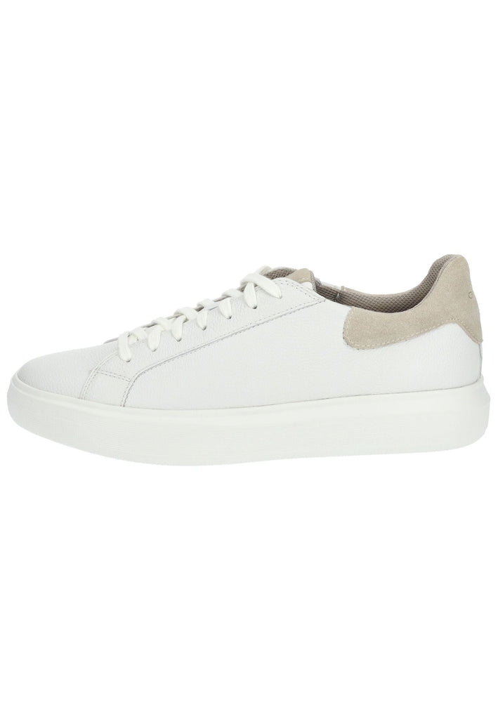Geox Sneaker Lederimitat/Mesh Weiß/Beige
