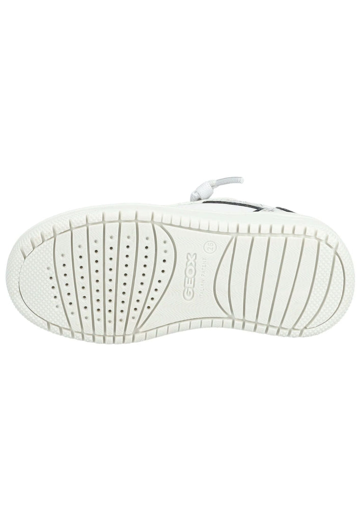 Geox Sneaker Lederimitat/Mesh Weiß/Navy