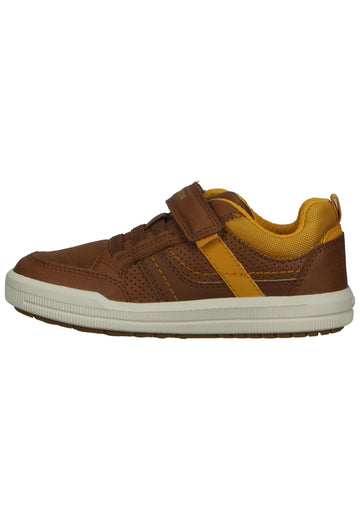 Geox Sneaker Lederimitat/Nylon Cognac