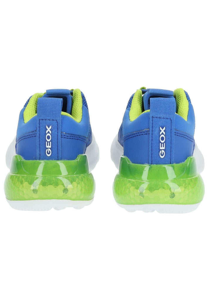 Geox Sneaker Lederimitat/Textil Blau/Grün