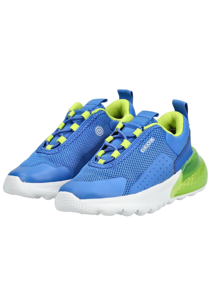Geox Sneaker Lederimitat/Textil Blau/Grün