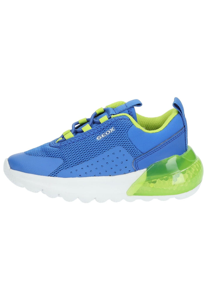 Geox Sneaker Lederimitat/Textil Blau/Grün