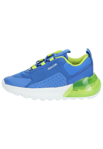 Geox Sneaker Lederimitat/Textil Blau/Grün