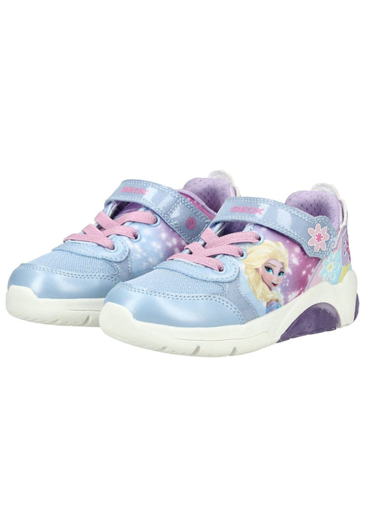 Geox Sneaker Lederimitat/Textil Blau/Pink