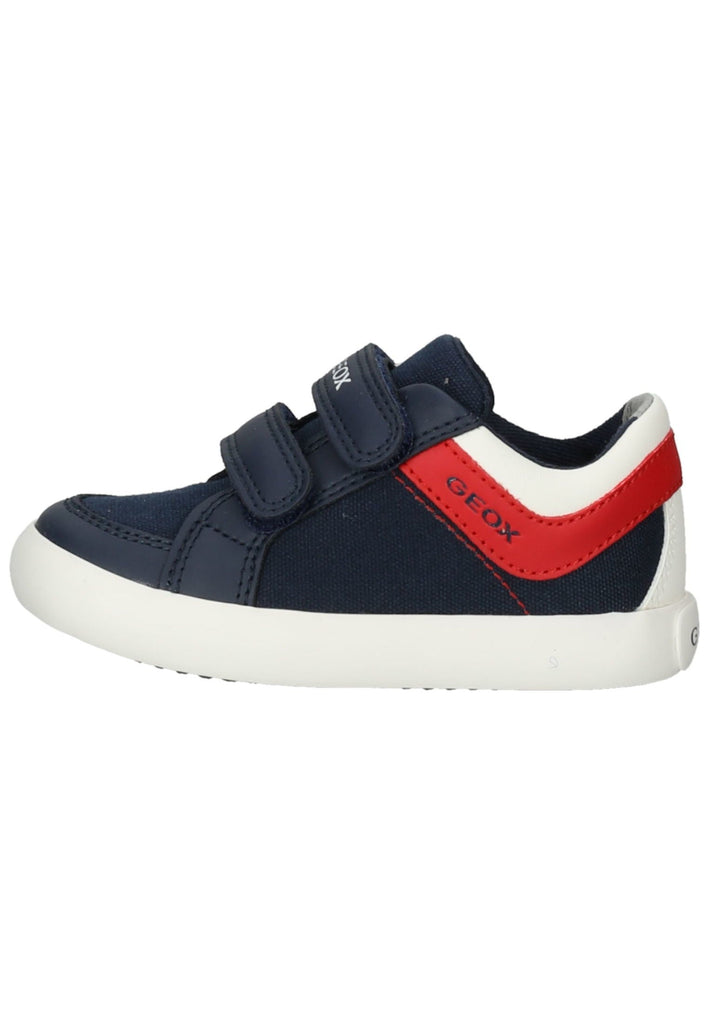 Geox Sneaker Lederimitat/Textil Blau/Rot