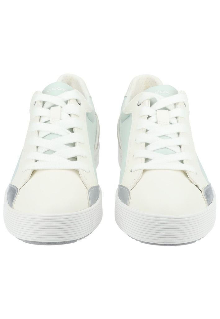 Geox Sneaker Lederimitat/Textil Blau/Weiß