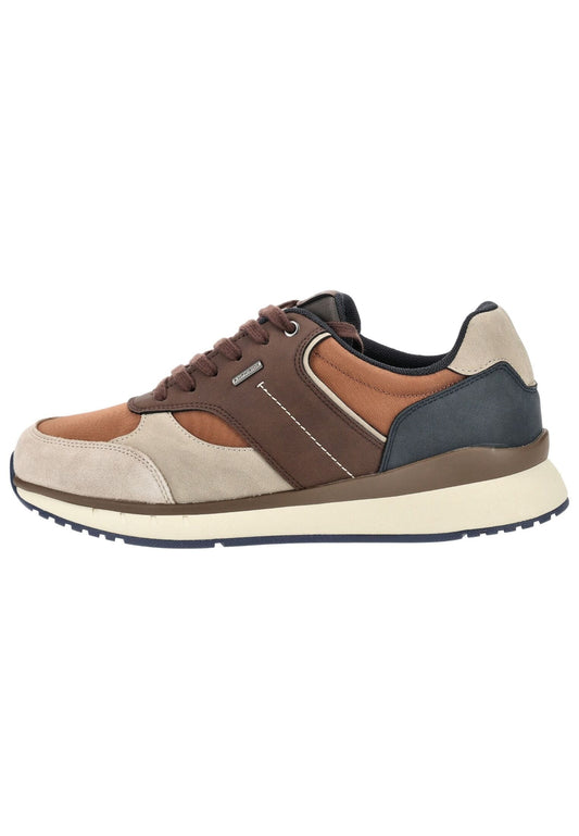 Geox Sneaker Lederimitat/Textil Braun
