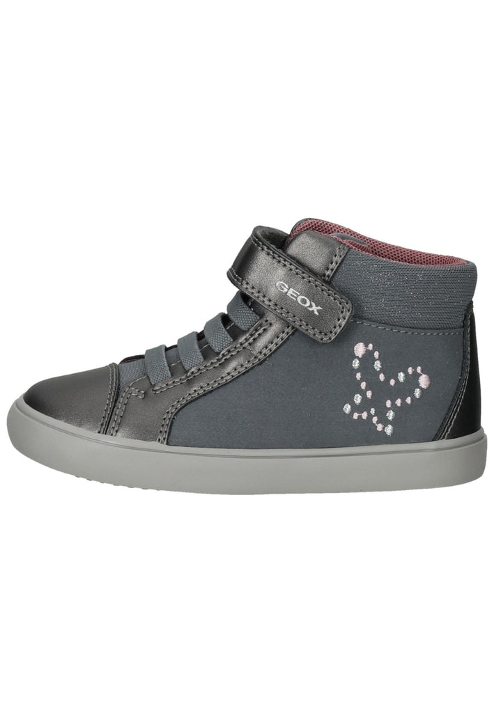 Geox Sneaker Lederimitat/Textil Dunkelgrau