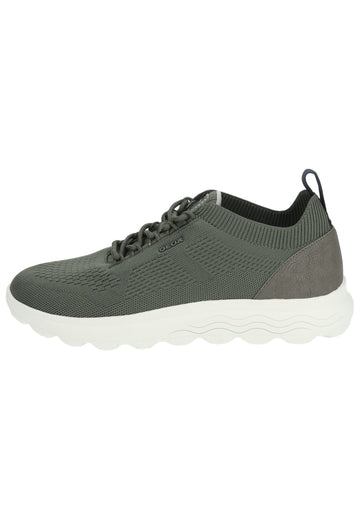 Geox Sneaker Lederimitat/Textil Dunkelgrün