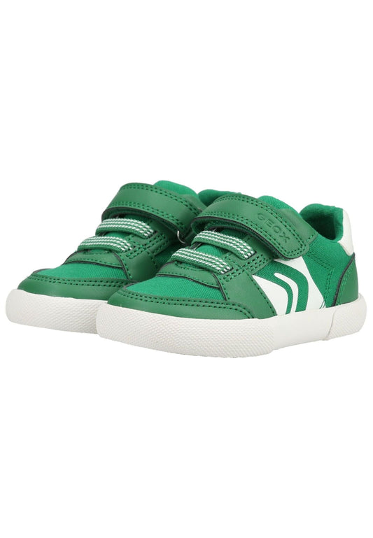 Geox Sneaker Lederimitat/Textil Grün