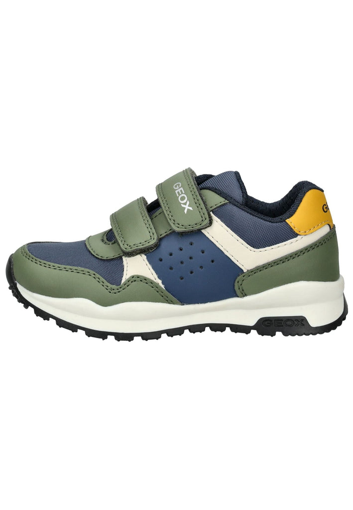 Geox Sneaker Lederimitat/Textil Grün/Blau