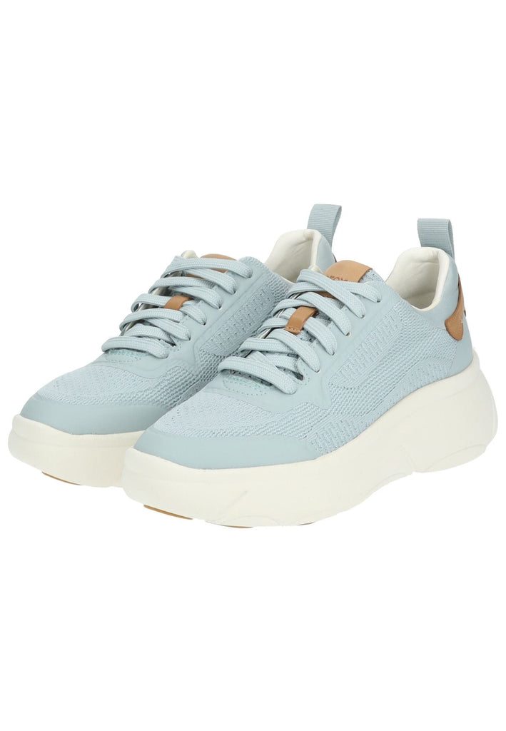 Geox Sneaker Lederimitat/Textil Hellblau