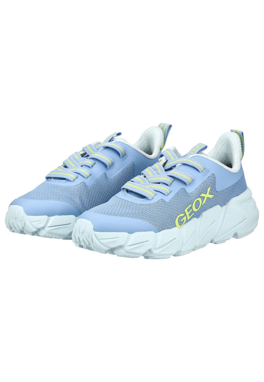 Geox Sneaker Lederimitat/Textil Hellblau