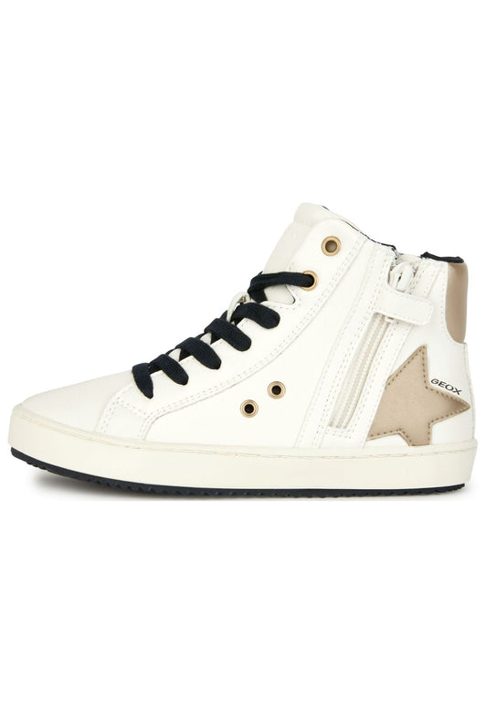 Geox Sneaker Lederimitat/Textil Ivory