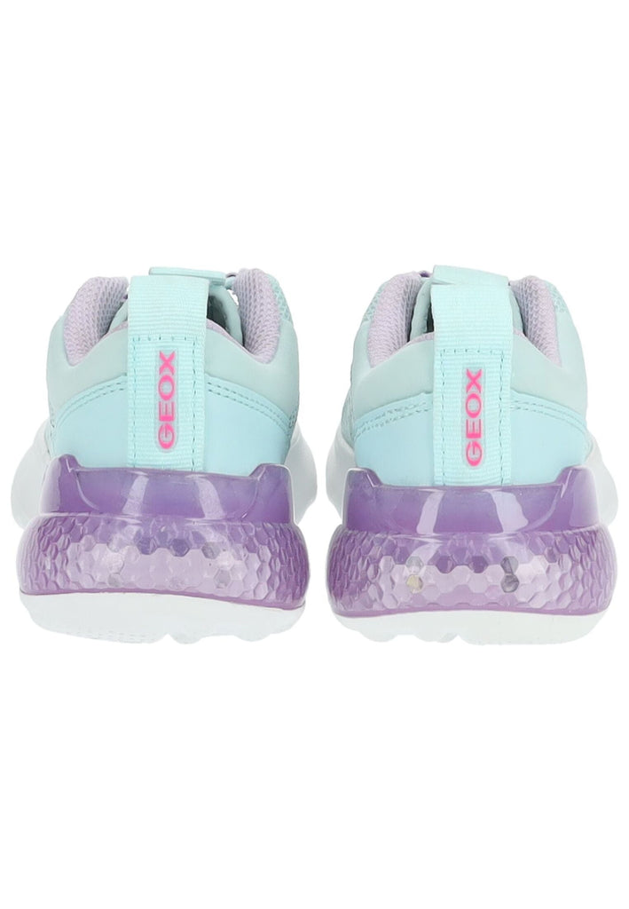 Geox Sneaker Lederimitat/Textil Lila/Blau