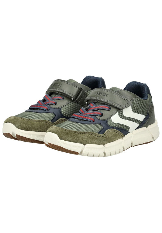 Geox Sneaker Lederimitat/Textil Military
