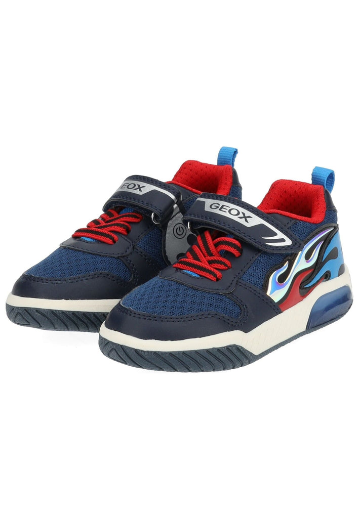 Geox Sneaker Lederimitat/Textil Navy/Aqua