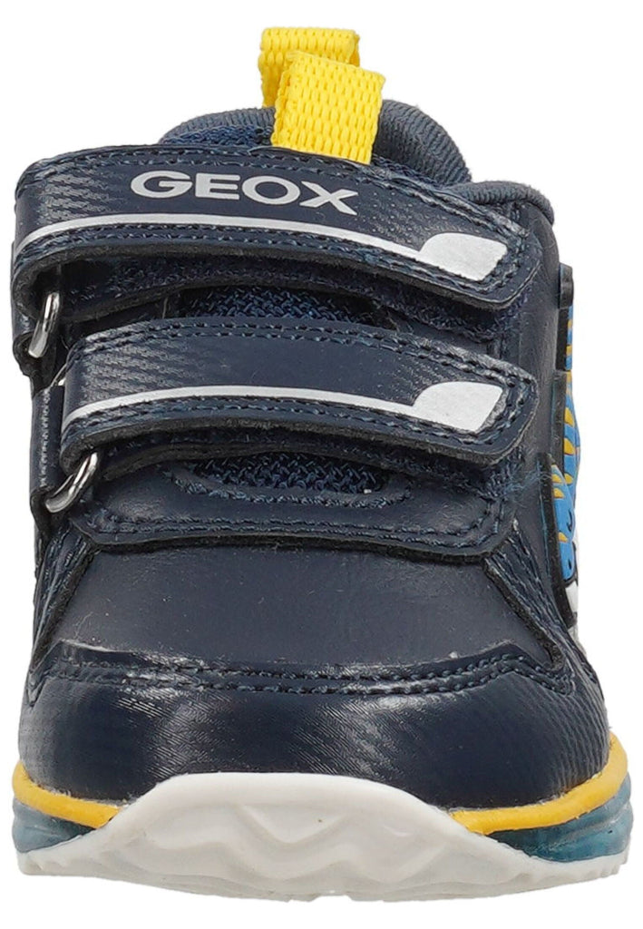 Geox Sneaker Lederimitat/Textil Navy/Gelb