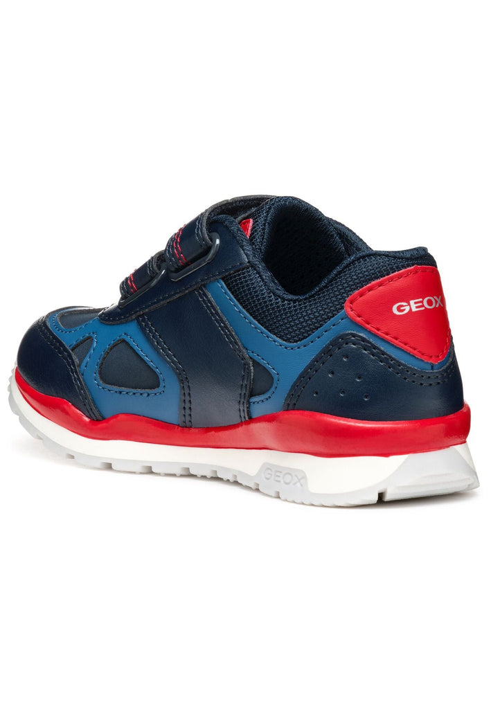 Geox Sneaker Lederimitat/Textil Navy/Rot