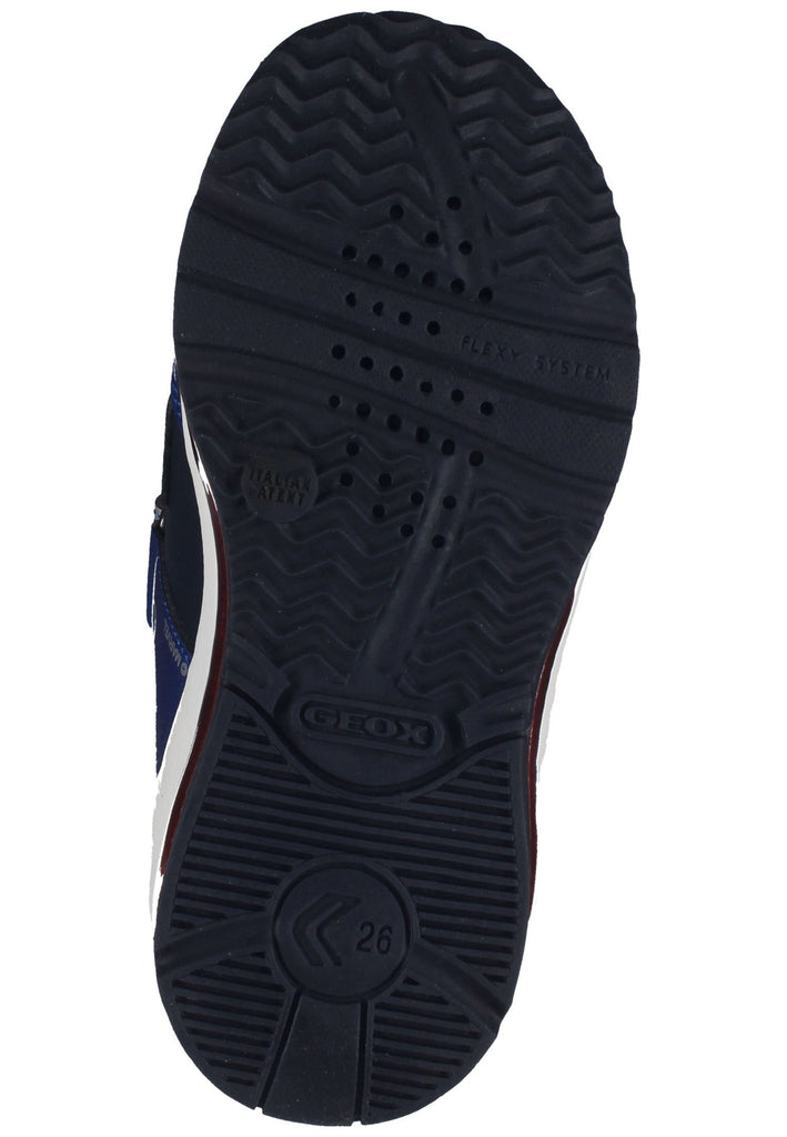 Geox Sneaker Lederimitat/Textil Navy/Rot