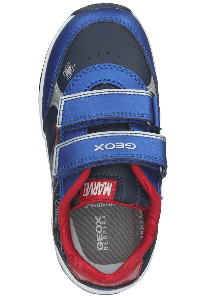 Geox Sneaker Lederimitat/Textil Navy/Rot