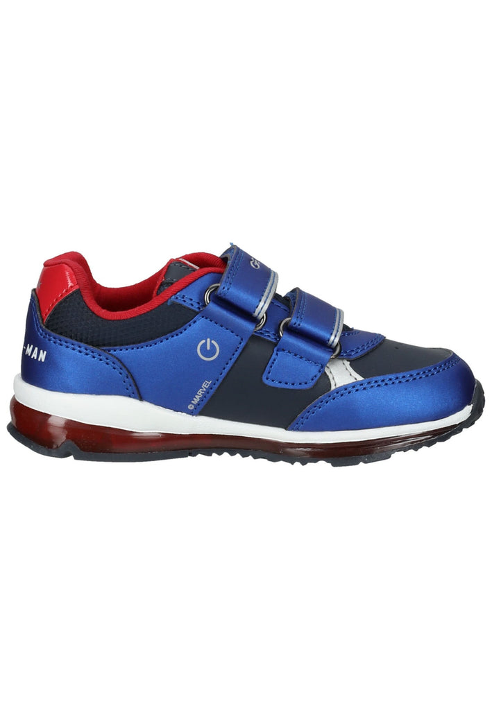 Geox Sneaker Lederimitat/Textil Navy/Rot
