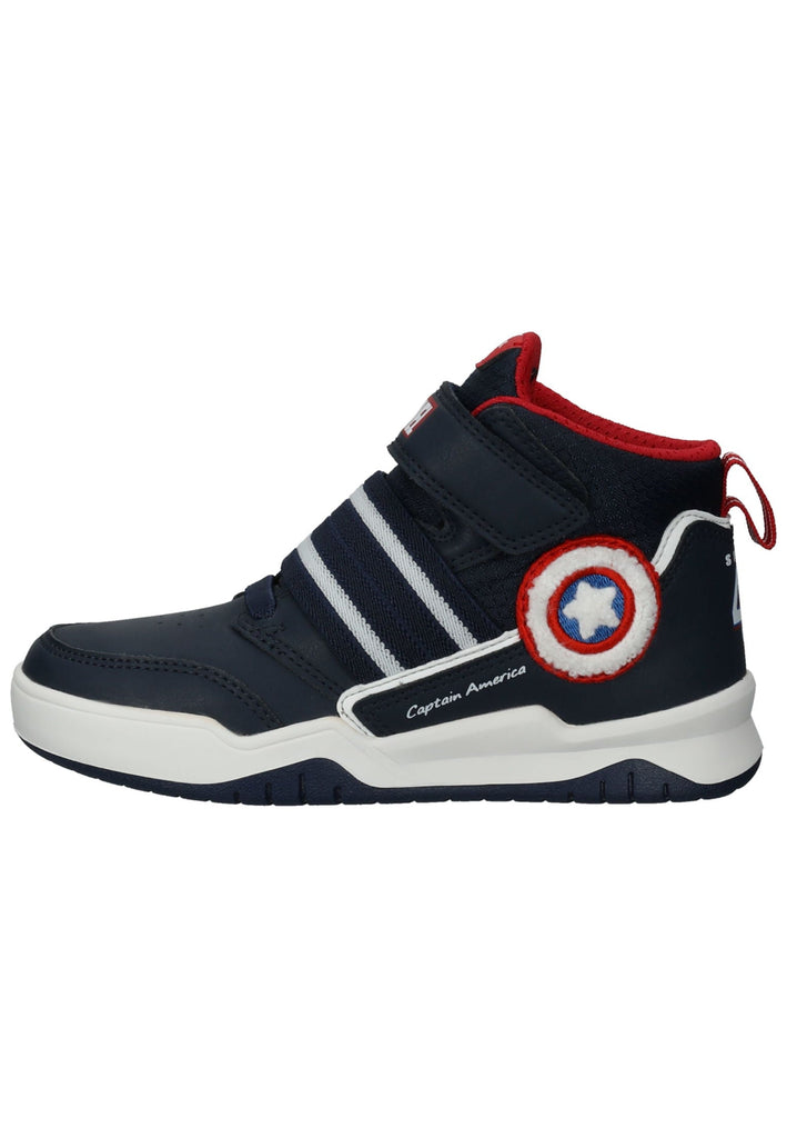 Geox Sneaker Lederimitat/Textil Navy/Rot