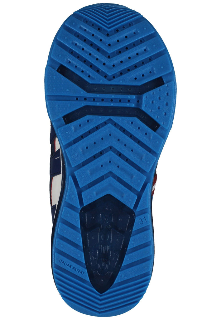 Geox Sneaker Lederimitat/Textil Navy/Rot