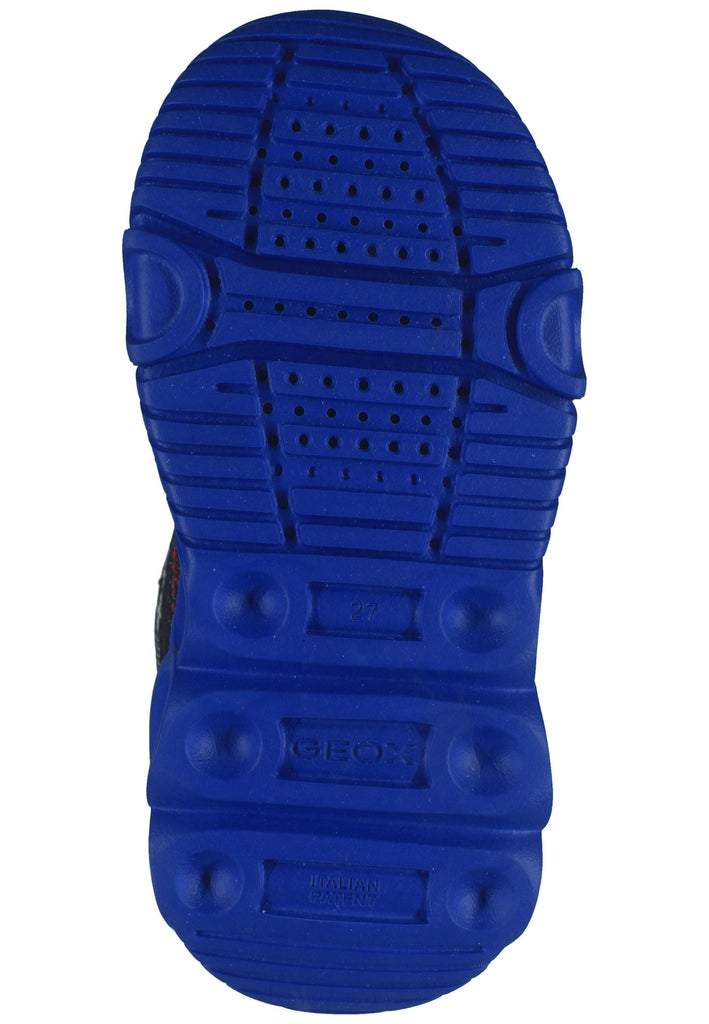 Geox Sneaker Lederimitat/Textil Navy/Rot