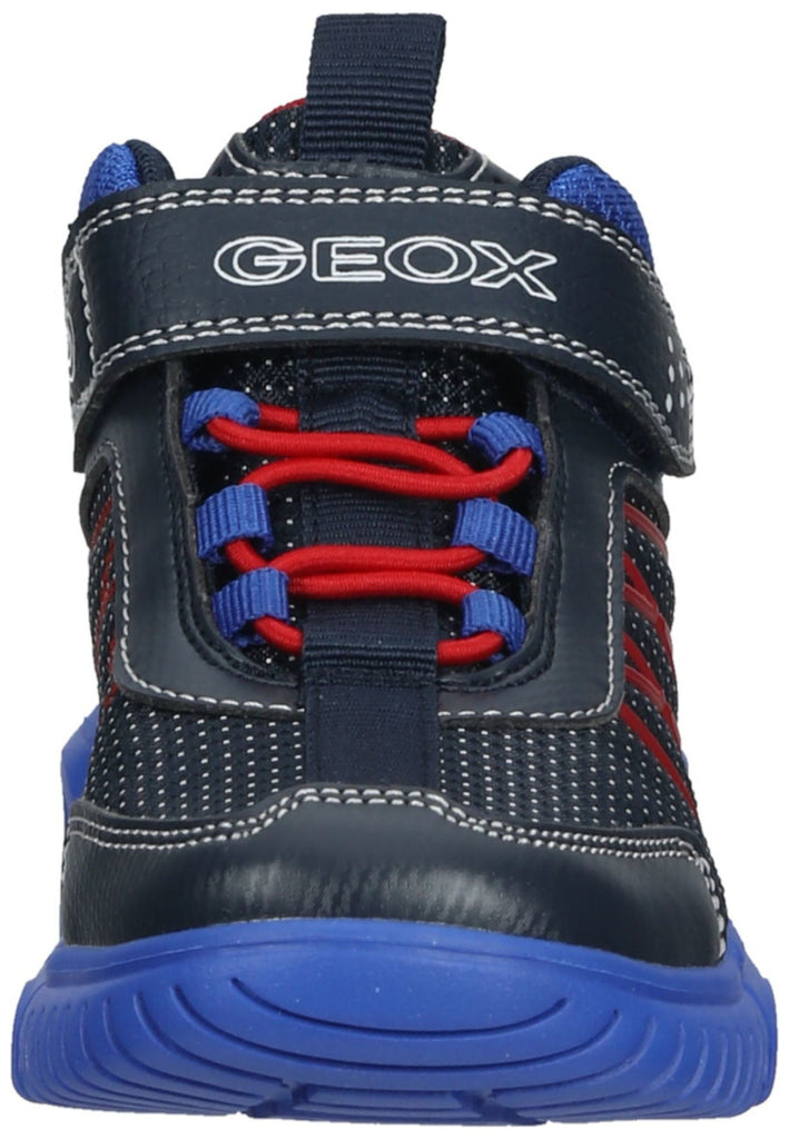 Geox Sneaker Lederimitat/Textil Navy/Rot