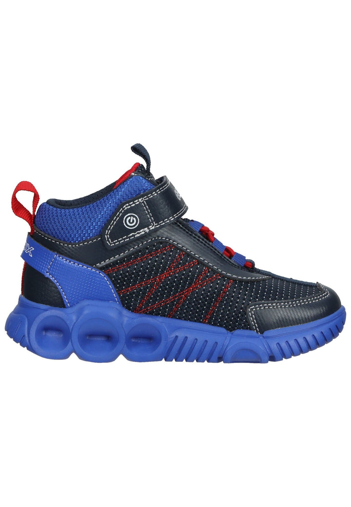 Geox Sneaker Lederimitat/Textil Navy/Rot