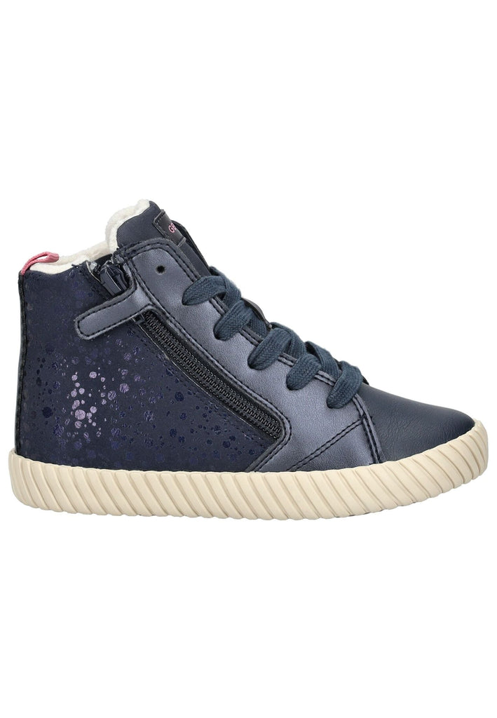 Geox Sneaker Lederimitat/Textil Navy Warmfutter
