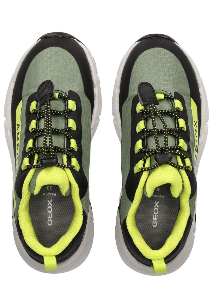 Geox Sneaker Lederimitat/Textil Olive