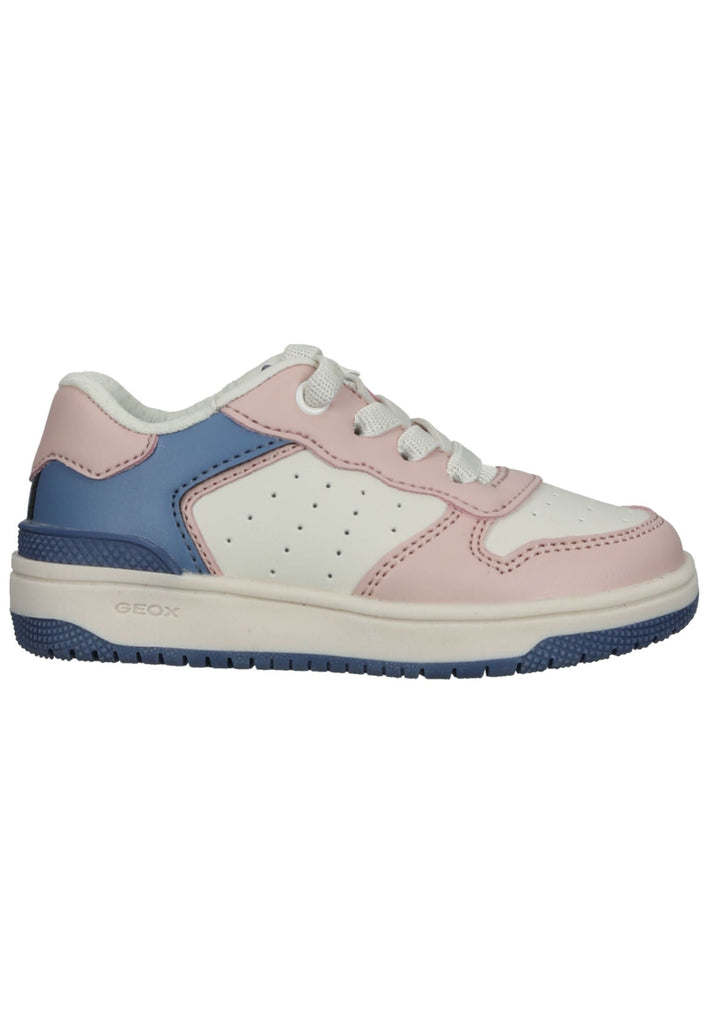 Geox Sneaker Lederimitat/Textil Rosa/Hellblau