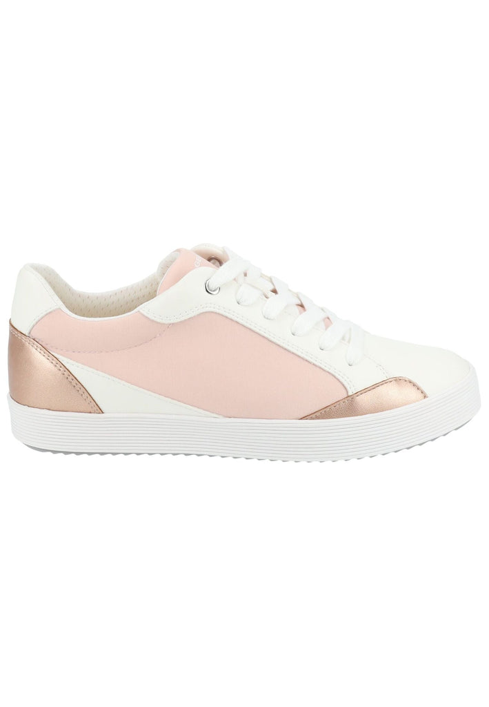Geox Sneaker Lederimitat/Textil Rosa/Weiß