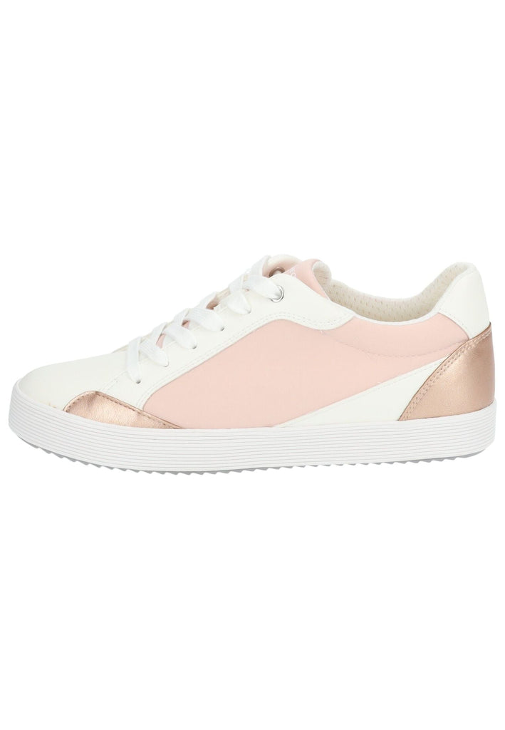 Geox Sneaker Lederimitat/Textil Rosa/Weiß