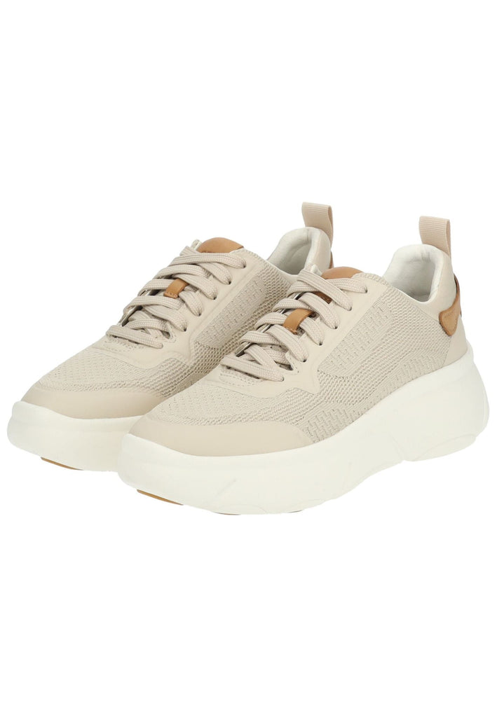 Geox Sneaker Lederimitat/Textil Sand